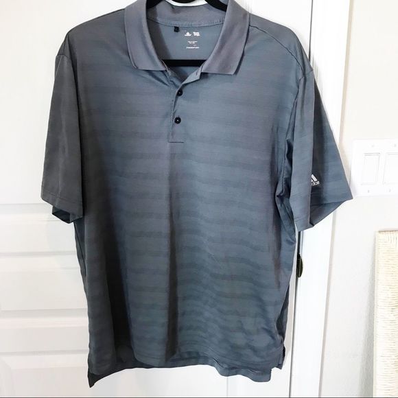 Adidas Golf Gray Polo - Picture 1 of 5